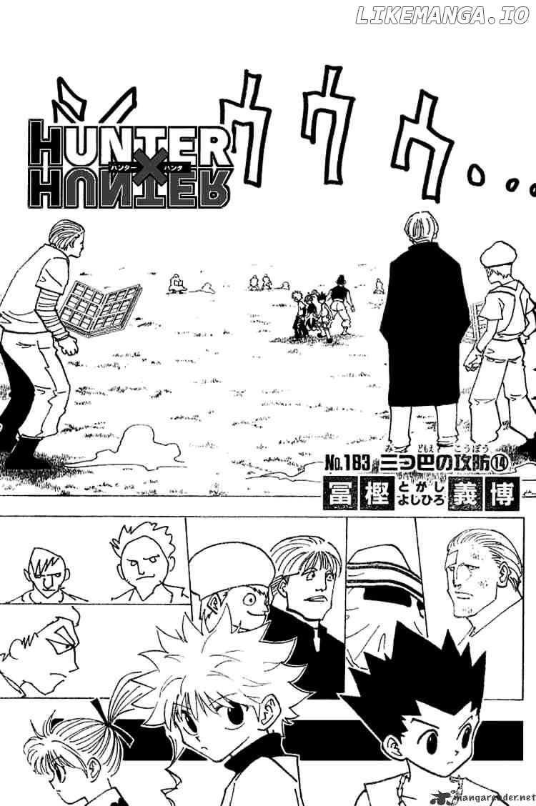 Hunter x Hunter, Chapter 183 image 01